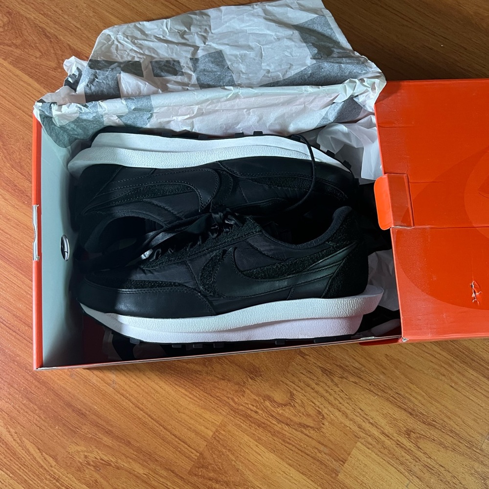 Nike Sacai x LDWaffle ‘Black Nylon’ Sneakers